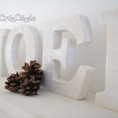 Grosses lettres en bois massif "Noël"