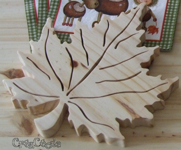 Dessous de plat "feuille"