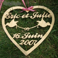 Coeur dentelle Mariage