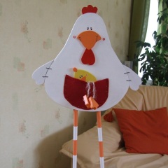 Poule sur pieds