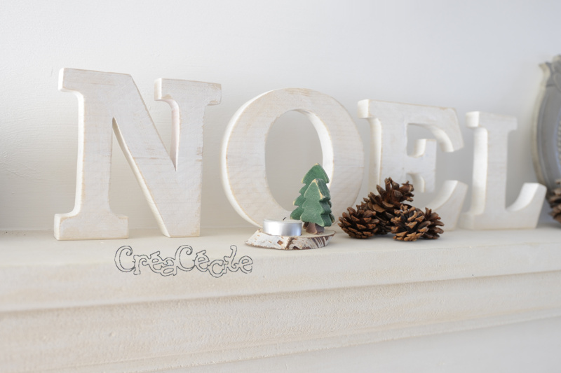 Grosses lettres en bois massif "Noël"