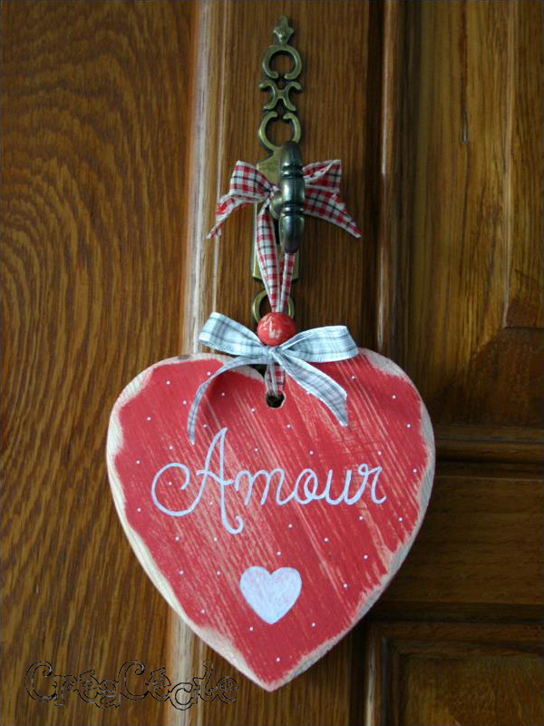 Coeur en bois "Amour"