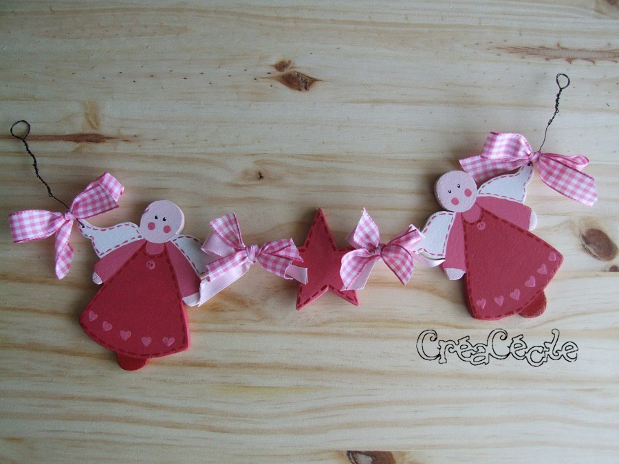 Ribambelle d'anges de Noël