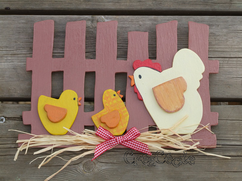 Poule et poussins