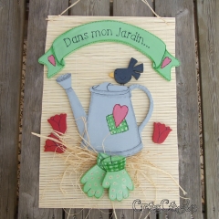 Pancarte "Dans mon jardin"