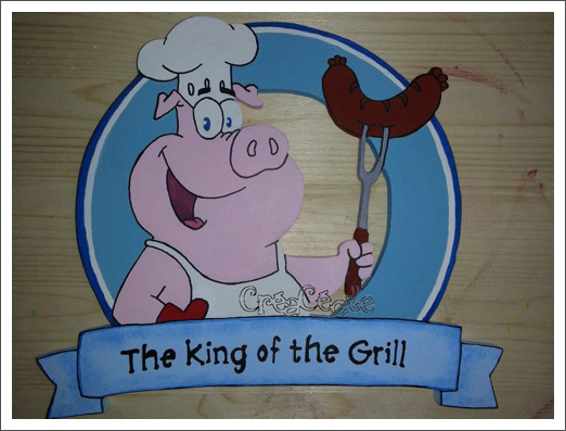 Pancarte_Barbecue_King_Of_Grill_Cochon