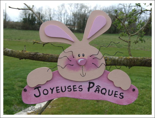 Pancarte_Paques_lapin_rose